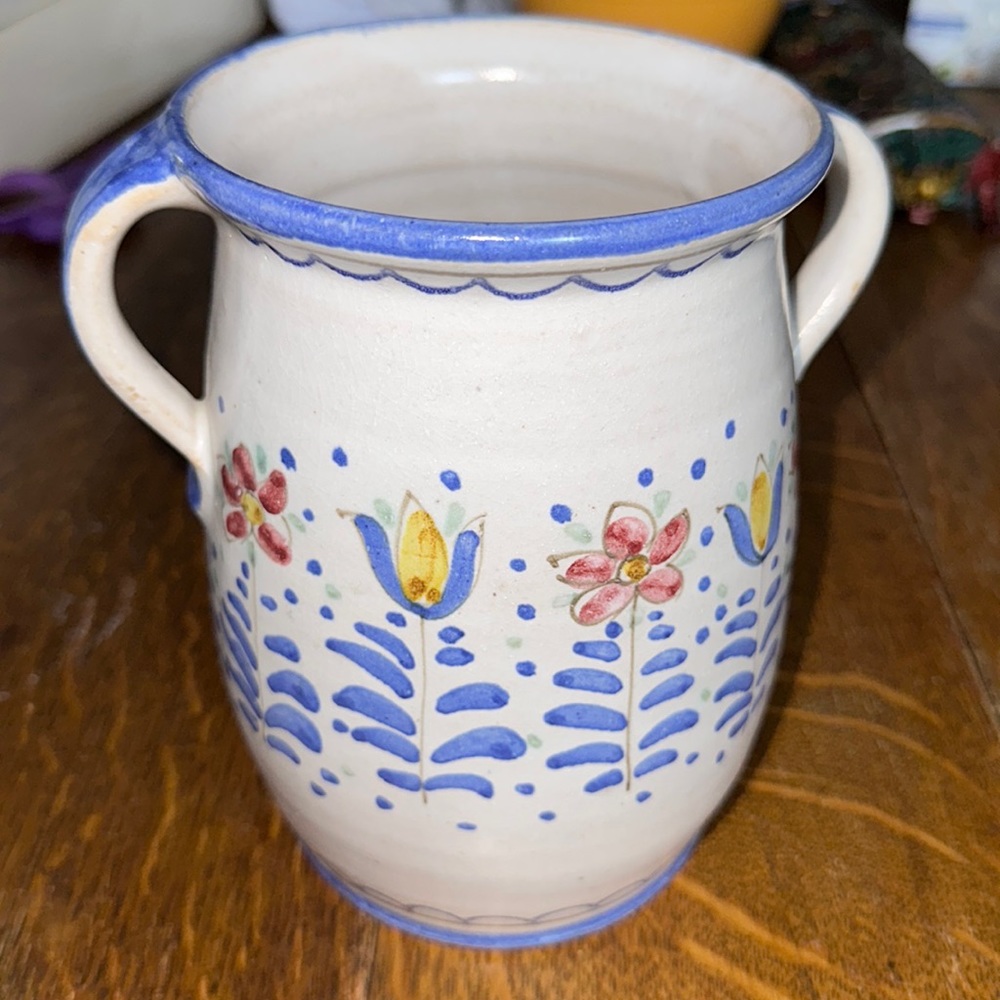 Berkshire Pottery Handmade Floral Jug/Vase